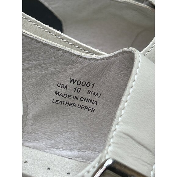 Propét Womens Beige Leather Adjustable Sandals Size 10 S (4A) Narrow Fit - Picture 6 of 9